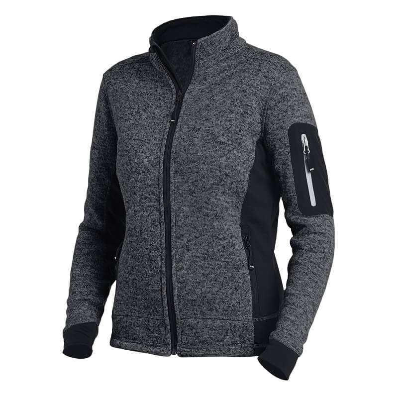 FHB Damen Strick-Fleece-Jacke MARIEKE anthrazit - schwarz FHB Damen Strick-Fleece-Jacke MARIEKE anthrazit - schwarz