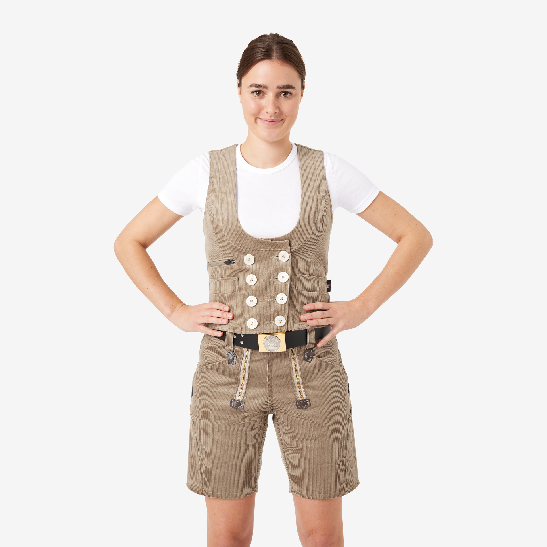 FHB HILDE Damen Zunft Weste  beige