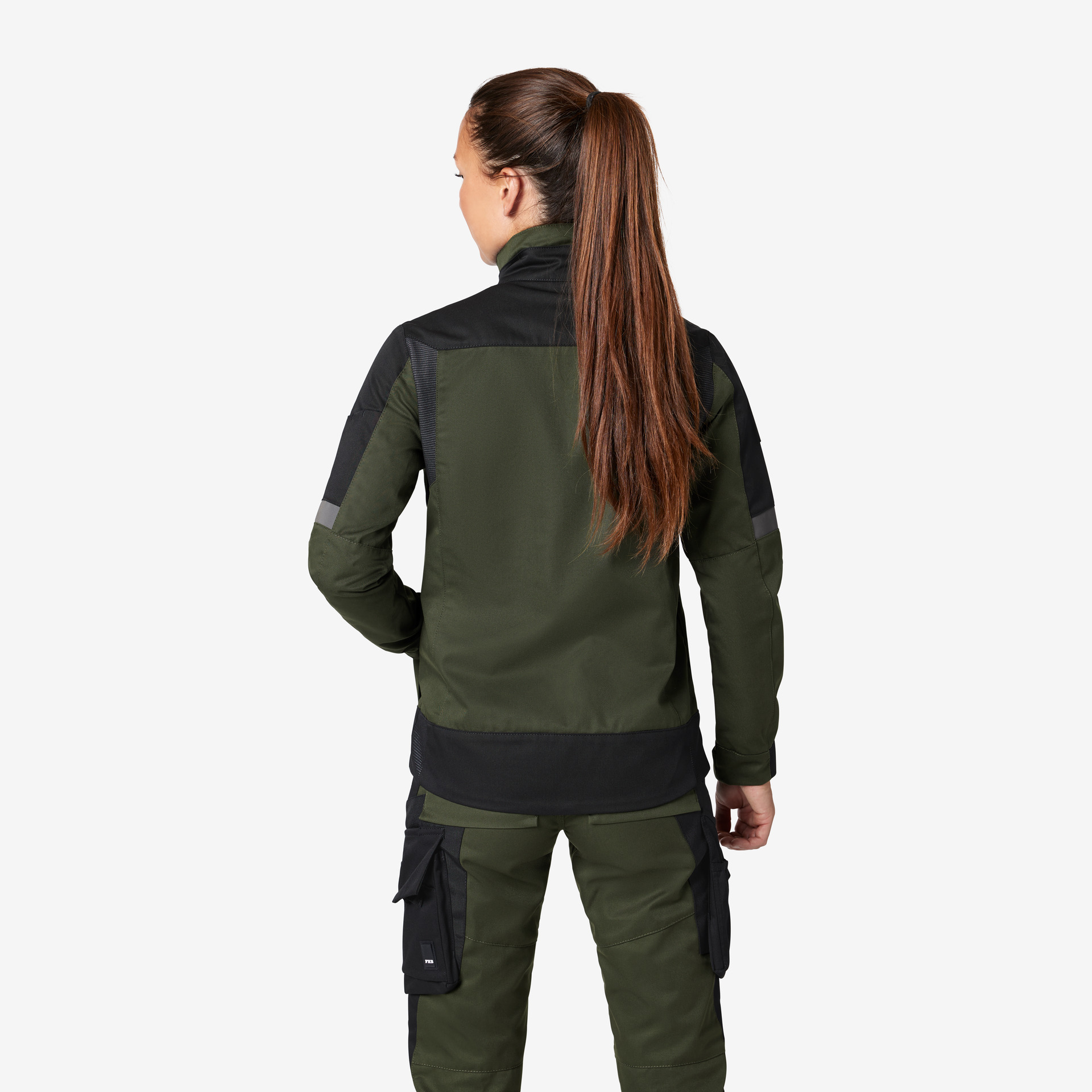 FHB Damen Arbeitsjacke ANDREA oliv-schwarz