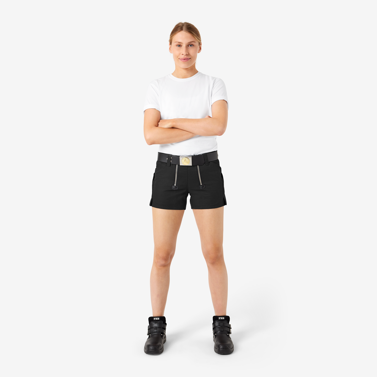 FHB Zunft-Shorts extra kurz MAIK schwarz_Detail5