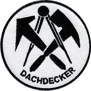 JOB-Dachdecker-Stickaufnäher JOB-Dachdecker-Stickaufnäher