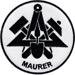 JOB-Maurer-Stickaufnäher JOB-Maurer-Stickaufnäher