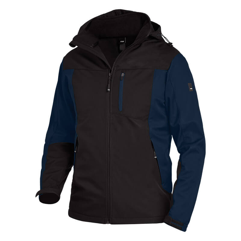 FHB Softshelljacke JANNIK marine -schwarz