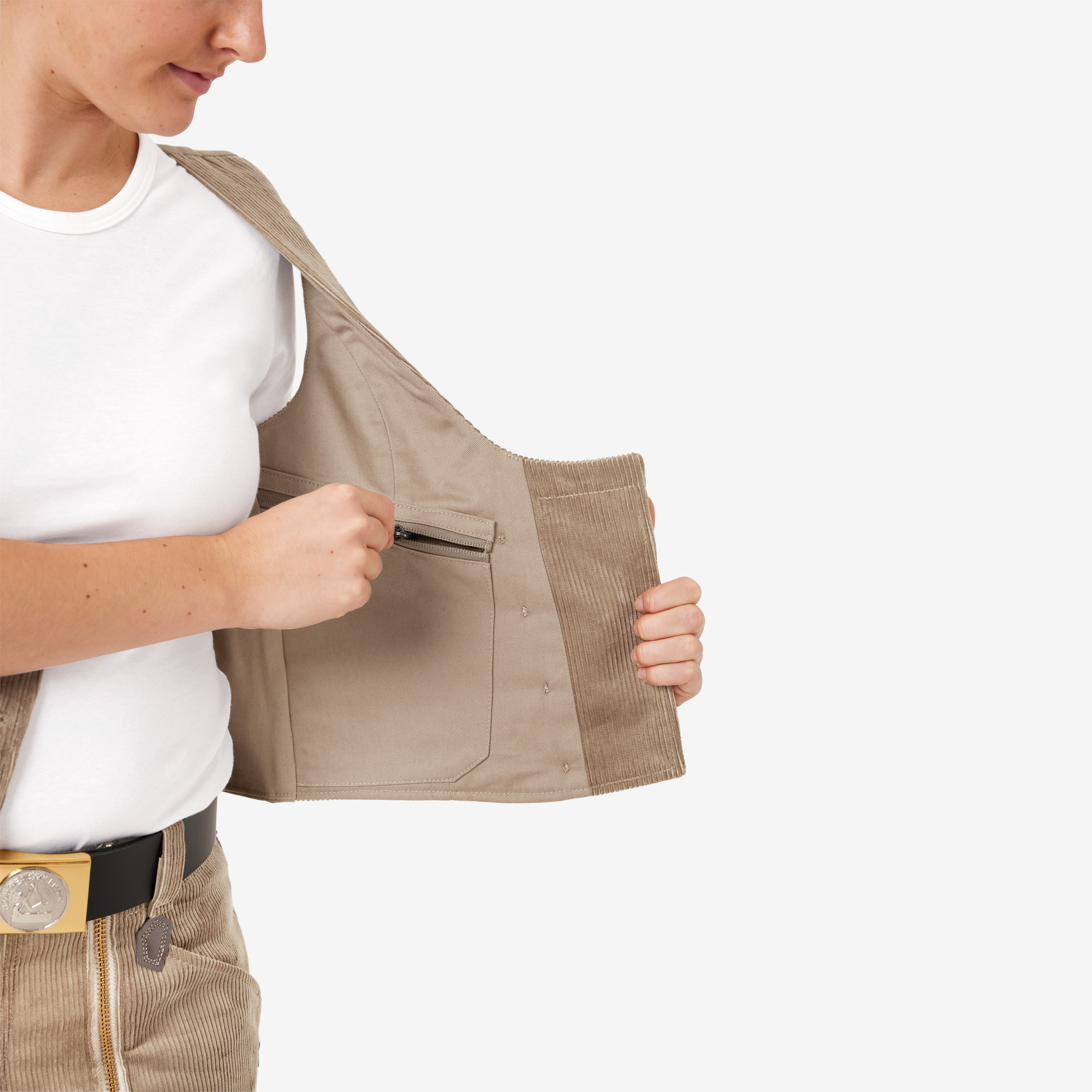 FHB HILDE Damen Zunft Weste  beige