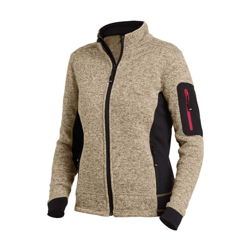 FHB Damen Strick-Fleece-Jacke MARIEKE beige-schwarz FHB Damen Strick-Fleece-Jacke MARIEKE schwarz