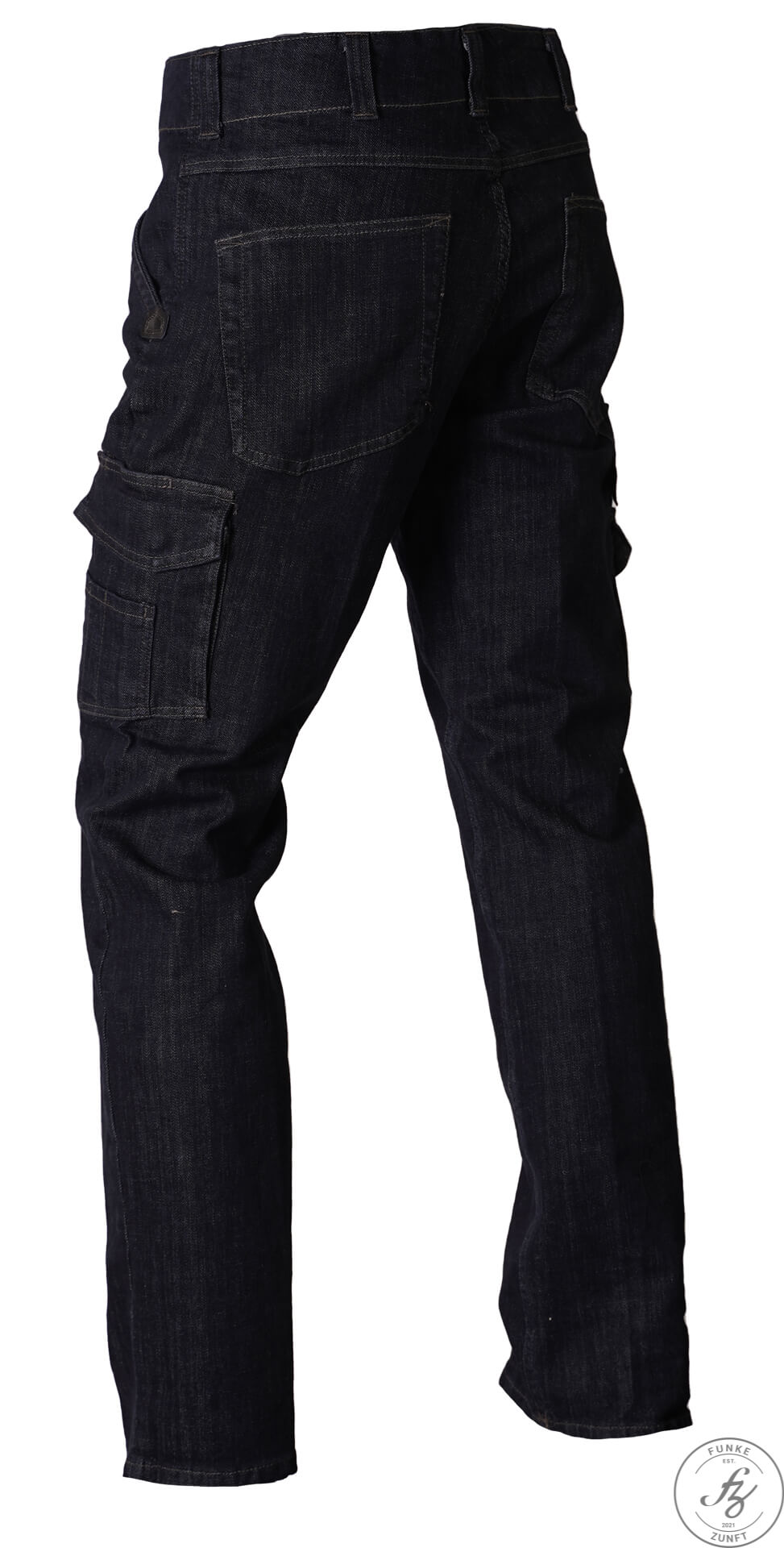 FHB Jeans Zunfthose FRIEDHELM schwarzblau hinten