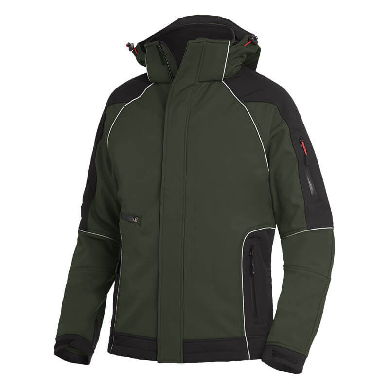 FHB Softshelljacke WALTER oliv-schwarz