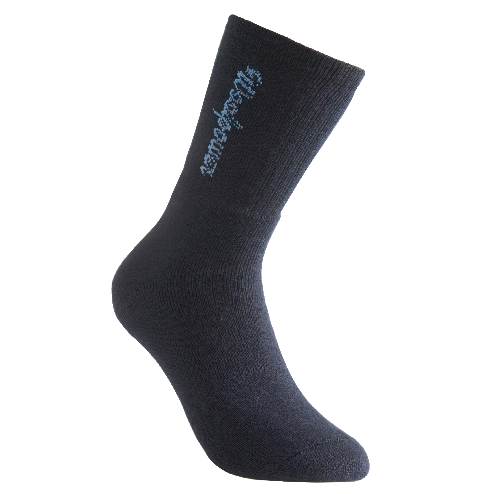 Woolpower Socken dunkelblau mit Logo | 400 g/m²
