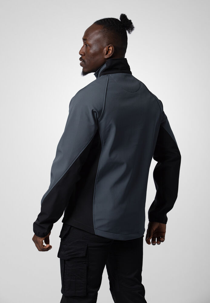 ProJob Softshelljacke | 642422 grau Rückenansicht