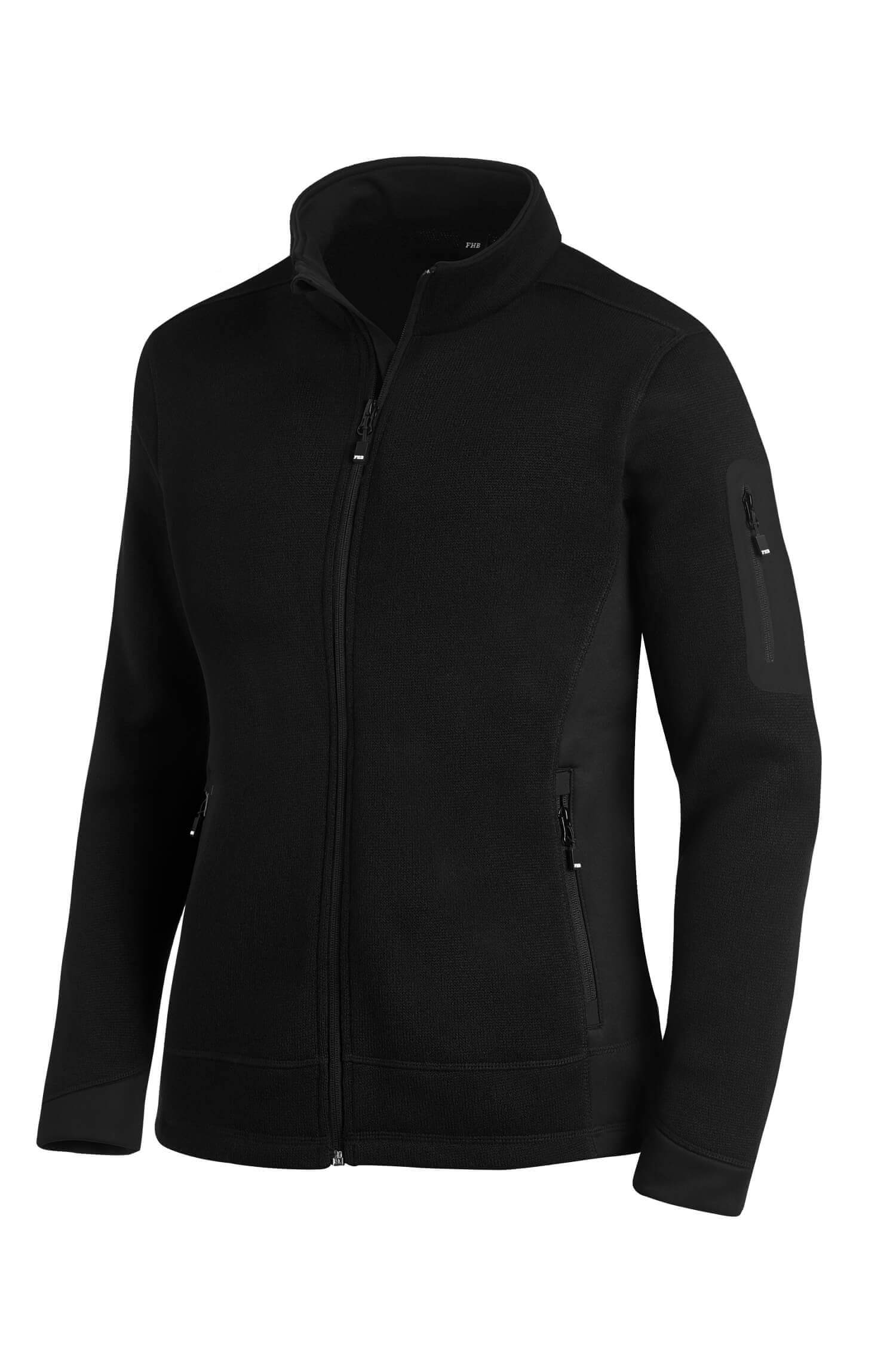 FHB Damen Strick-Fleece-Jacke MARIEKE schwarz FHB Damen Strick-Fleece-Jacke MARIEKE schwarz